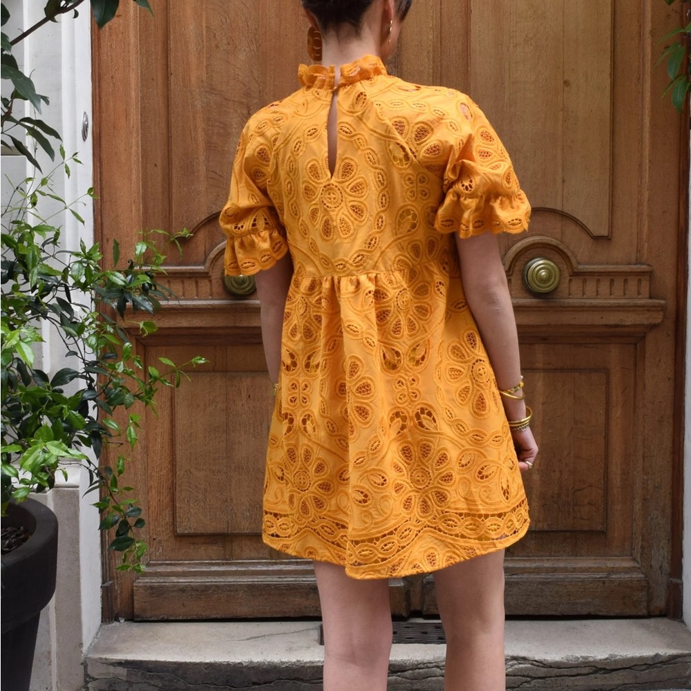 Sezane Eyelet Mini Dress - Picture 9 of 13